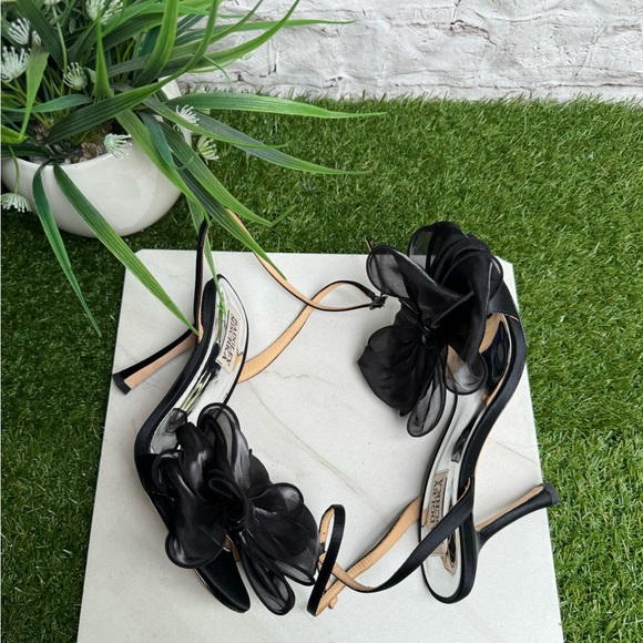 Badgley Mischka Nessie High Heel Sandals in black size 6 - Picture 6 of 13